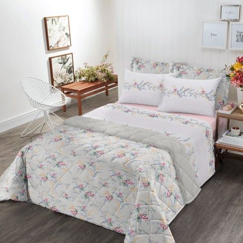 Jogo De Cama Solteiro 3 Peças 100% Algodão Royal Santista - Vivian