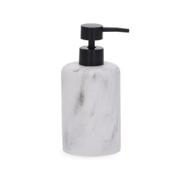 Kit com Porta-sabonete Líquido e Copo em Polirresina Branco - 3