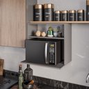 Ver imagem 1 de Suporte para Microondas Luara Grafite Maderatto Móveis