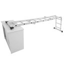Ver imagem 6 de Escada articulada multifuncional aluminio com plataforma 4x3 12 degraus LS/AM0112DP Lignum