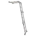 Ver imagem 4 de Escada articulada multifuncional aluminio com plataforma 4x3 12 degraus LS/AM0112DP Lignum