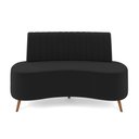 Ver imagem 2 de Sofá 2 Lugares Living 160cm Pé Palito Maraú Veludo K01 - D’Rossi