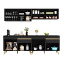 Ver imagem 6 de Cozinha Compacta 4 Pç com Armário e Balcão Mp3696 Veneza Gb Preta