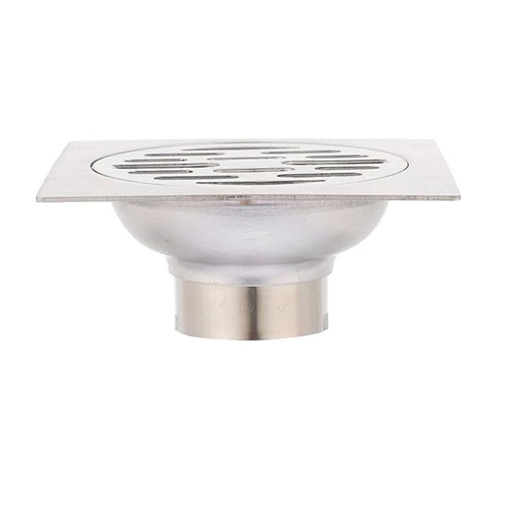 Ralo 10x10 Inox Anti Odor Anti Inseto Banheiro Lavabo Rapido Escoamento Resistente Seguro Garagem - 6