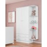 Guarda-roupa 2 Portas e 2 Gavetas com Nicho Sonho - Branco - Palladium Decor - 1