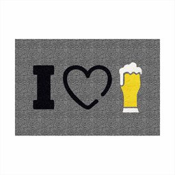 Tapete Capacho Decorativo I Love Chopp Eu Amo Cerveja 60x40.:azul Royal - 12 Tapete Capacho Decorativo I Love Chopp Eu Amo Cerveja 60x40.:azul Royal - 12