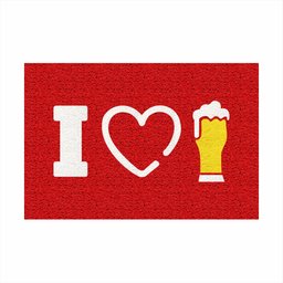Tapete Capacho Decorativo I Love Chopp Eu Amo Cerveja 60x40.:azul Royal - 9 Tapete Capacho Decorativo I Love Chopp Eu Amo Cerveja 60x40.:azul Royal - 9