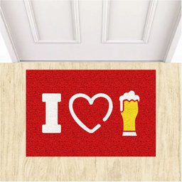 Tapete Capacho Decorativo I Love Chopp Eu Amo Cerveja 60x40.:azul Royal - 10 Tapete Capacho Decorativo I Love Chopp Eu Amo Cerveja 60x40.:azul Royal - 10
