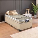 Ver imagem 2 de Cama Box Solteiro Colchão Espuma D33 Fort Gazin 88x188x59cm Bege/branco