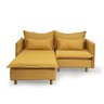 Sofá Modular 2 Lugares com Chaise e Pé Madeira Sôma CabeCasa MadeiraOriginals - 3