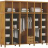 Guarda-Roupa Casal com Espelho 12 Portas 3 Gavetas Grécia  - 2