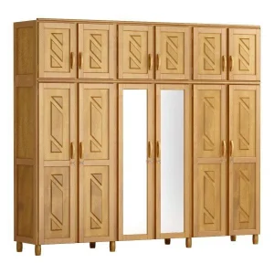 Guarda-Roupa Casal com Espelho 12 Portas 3 Gavetas Grécia