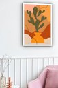 Ver imagem 2 de Quadro Decorativo Abstrato Vaso Cacto - 70x50cm:moldura Preta