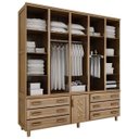 Ver imagem 2 de Guarda-Roupa Casal com Espelho 6 Portas 6 Gavetas Paris Móveis Cavazotto