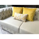 Ver imagem 7 de Kit 3 Almofadas Composê Veludo Amarelo Liso e Floral