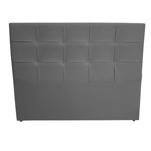 Cabeceira De Cama Box Luiza Queen 160cm X 106cm Suede Cinza Ms Decor