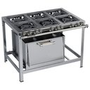 Ver imagem 1 de Fogão Industrial Stori Premium 6 Bocas 30x30 Forno M19 Aço Inox 430 Metalmaq