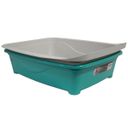 Ver imagem 4 de Caixa de Areia Higiênica Banheira Gato Bandeja Classic Plus com Grade Verde Furacão Pet 01005