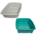 Ver imagem 5 de Caixa de Areia Higiênica Banheira Gato Bandeja Classic Plus com Grade Verde Furacão Pet 01005
