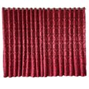 Ver imagem 4 de Cortina Tecido Jacquard Medalhão Vermelho e Preto - 1,80 x 2,80m de Largura