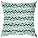 Ver imagem 4 de Kit 3 Capas de Almofadas Chevron, Listrado e Liso Verde Água Impermeável 45x45cm