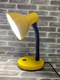 Luminária de Mesa Articulada Abajur Amarelo Bivolt - 3