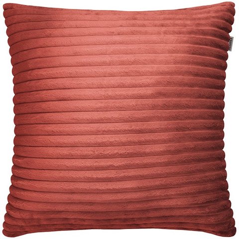Capa de Almofada Flanel Pelúcia Terracota 45x45cm