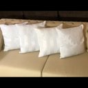 Ver imagem 5 de Kit 4 Capas de Almofadas Composê Medalhão e Listrado Branco 45cmx45cm