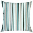 Ver imagem 4 de Kit 4 Capas de Almofadas Floral e Listrado Verde Água Impermeável 45x45cm