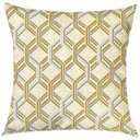 Ver imagem 4 de Kit 3 Capas de Almofadas Floral, Geométrico e Listrado Amarelo Impermeável 45x45cm