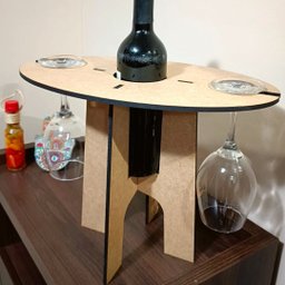 Mini Adega MDF para 1 garrafas - 3