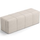 Ver imagem 2 de Puff Decorativo Living Sala de Estar 140 cm Roma W01 Linho Cru - Lyam Lyam Decor