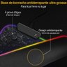 Mouse Pad Gamer Grande Luz Led Rgb Mapa Mundi 80x30 Jogador - 6