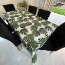 Ver imagem 2 de Toalha de Mesa Redonda Gorgurinho Costela de Adão Fundo Branco - 1,50M