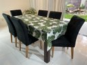 Ver imagem 4 de Toalha de Mesa Redonda Gorgurinho Costela de Adão Fundo Branco - 1,50M