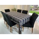 Ver imagem 2 de Toalha de Mesa Quadrada Gorgurinho Brasão Azul Marinho - 1,50 x1,50M