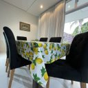 Ver imagem 3 de Toalha de Mesa Redonda Gorgurinho Limão Siciliano Fundo Branco - 1,50M
