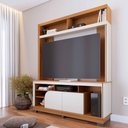 Ver imagem 2 de Estante Painel para TV 65 pol 160cm Doman C04 Freijó Off White Matte - Lyam Decor