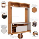Ver imagem 3 de Estante Painel para TV 65 pol 160cm Doman C04 Freijó Off White Matte - Lyam Decor