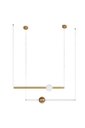 Ver imagem 1 de Lustre Pendente Haste Globo Led