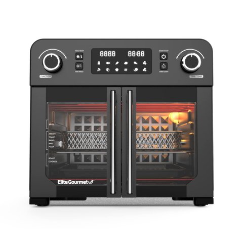 Elite Gourmet Eaf9010b Forno Air Fryer 23l French Door Preto