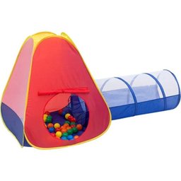 Toca Barraca Infantil 3 Em 1 80 Bolinhas Braskit - 3