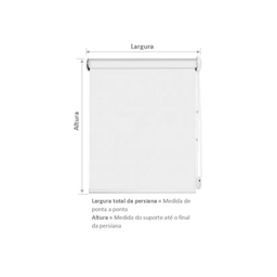 Persiana Cortina Rolo Blackout Ambiente Interno Quarto Sala Varanda 2,00 Larg x 1,40 Alt - 4
