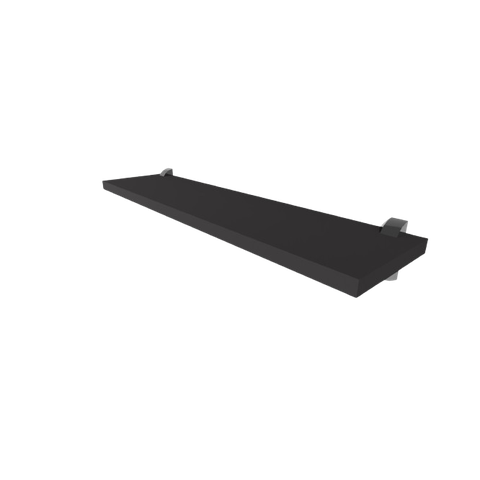 Kit 05 Prateleiras Bp 15mm 0,20x0,40 C/suporte Preto Tx