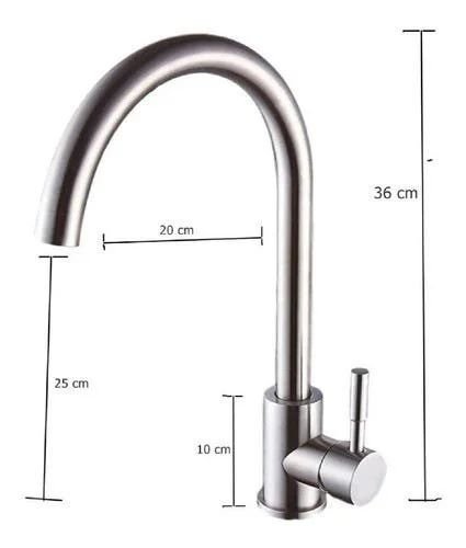 Torneira Cozinha Monocomando Inox Escovado Bica Movel - 6
