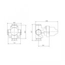Ver imagem 2 de Base Misturador Monocomando para Chuveiro ou Banheira Docol 1/2" e 3/4"