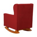 Ver imagem 6 de Poltrona C/ Puff Balanço Amamentação Aurora Suede Vermelho - Lm Decor
