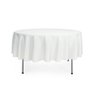 Toalha de Mesa Redonda em Tecido Impermeável Branco - 1