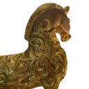 Ver imagem 6 de Escultura Decorativo Cavalo Dourado Impacto Visual para Sala, Escritório ou Hall a:29 C:27