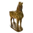 Ver imagem 3 de Escultura Decorativo Cavalo Dourado Impacto Visual para Sala, Escritório ou Hall a:29 C:27